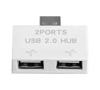 pumpumlia Adaptador de cable de alimentación USB 2.0 A macho a 2 hembras para teclado y más dispositivos, concentrador USB de velocidad rápida