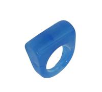 pumpumlia Anillos geométricos de resina minimalistas, cómodos, unisex, con selección de colores brillantes, anillos de resina de regalo de moda, talla única, como se describe, como se describe