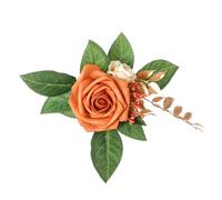 pumpumlia Arreglo floral artificial, accesorios para fotos para decoración de tartas de boda, decoración de estante de flores líder en carretera, plantas artificiales