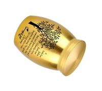 pumpumlia Ataúd de urna para cenizas de mascotas, para animales, mascotas, mamá, urna para cenizas/pelo, recipiente de metal para cenizas