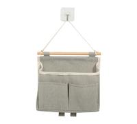 pumpumlia Bolsa de almacenamiento plegable montada en la pared, bolsillo para colgar detrás de la puerta, organizador de mesita de noche, impermeable, bolsas de almacenamiento, bolsillo para colgar en