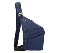 pumpumlia Bolsa de pecho para hombre con diseños avanzados de seguridad y cómoda correa de hombro cruzada para uso diario, bolsa de correa ajustable, Blue, One Size