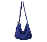 pumpumlia Bolso bandolera de lona de gran capacidad para mujer, estilo casual, estético, para viajes, para mujer, estilo grunge, de lona, mensajero, gran capacidad, estilo casual, Blue, One Size