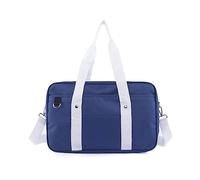 pumpumlia Bolso bandolera multifunción JK Uniforme para niña, bolsos escolares, cosplayMessenger, bolsa de escuela secundaria, azul y blanco, One Size