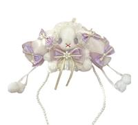 pumpumlia Bolso de mensajero japonés para mujer, lindas muñecas de hombro para niñas con lazos, cruzado, para citas, lindas muñecas de hombro para mujer, mensajero japonés, Purple, One Size