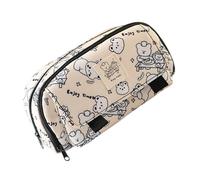 pumpumlia Bonita bolsa organizadora de lápices de animales para escuela, estuche de gran capacidad para gomas de borrar, marcadores, tijeras, almacenamiento, bonita caja organizadora, Cachorro blanco