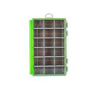pumpumlia Caja de aparejos de pesca, caja de almacenamiento para señuelos, organizadores impermeables con separadores extraíbles, bandeja portátil, solución de almacenamiento de equipo de pesca