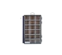 pumpumlia Caja de aparejos de pesca, caja de almacenamiento para señuelos, organizadores impermeables con separadores extraíbles, bandeja portátil, solución de almacenamiento de equipo de pesca