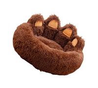 pumpumlia Cama de gran tamaño para perros con funda peluda, nido suave, grueso y de pelo largo, sofá de felpa