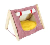 pumpumlia Cama de hábitat para dormir para roedores pequeños, juguete de Navidad adecuado para hámsters y ratones, jaula de entretenimiento, túnel de animales pequeños
