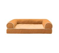 pumpumlia Cama para perro con cojín desmontable, elegante, rectangular, para mascotas, sofá cama rectangular