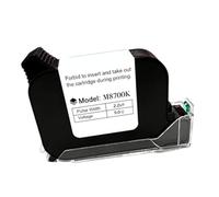 pumpumlia Cartucho de inyección de tinta negro M8700K para impresoras de mano, secado rápido y fuerte adherencia, múltiples superficies, compatible con código de barras de fecha y hora