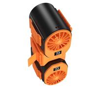 pumpumlia Cinturón portátil de cintura con clip portátil, para camping, pesca, ventilador USB recargable montado en la cintura