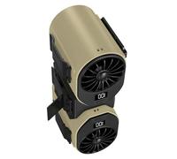 pumpumlia Cinturón portátil de cintura con clip portátil, para camping, pesca, ventilador USB recargable montado en la cintura