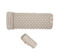 pumpumlia Colchón inflable para acampar al aire libre con almohadas, tapete de viaje, cama plegable, cojines de aire ligeros duraderos
