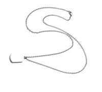 pumpumlia Collar con colgante de urna discreta para almacenamiento de cenizas con mecanismo reforzado y superficies de acero inoxidable, talla única, como se describe, como se describe