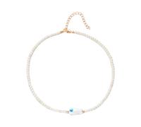 pumpumlia Collar de cerámica con cuentas de pez, estilo de joyería con colores vibrantes y diseño delicado, collar de cerámica ligero para uso diario, talla única, como se describe, como se describe