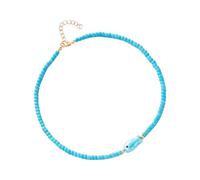 pumpumlia Collar de cerámica con cuentas de pez, estilo de joyería con colores vibrantes y diseño delicado, collar de cerámica ligero para uso diario, talla única, como se describe, como se describe