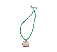 pumpumlia Collar de cuentas de cristal con capas de frutas de verano para mujer, joyería juvenil, diseño ligero, bonito regalo de frutas para adolescentes y niñas, talla única, como se describe, como