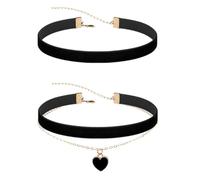 pumpumlia Collar de tela de doble capa fácil de usar, diseño transpirable para comodidad durante todo el día y joyería minimalista apilable de tela, talla única, como se describe, como se describe