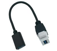 pumpumlia Compactly - Cable USB 3.0 USB 3.0 A hembra a macho para conexión de placa de pared, adaptador USB a USB de 7.87 pulgadas