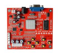 pumpumlia Consola de juegos convertidor de video RGBS/CGA a VGA CGA a VGA, accesorios para juegos, placa de procesamiento de video profesional