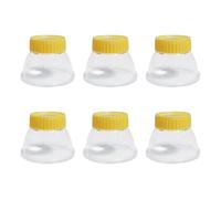 pumpumlia Contenedor de colección de 6 piezas con tapa de lupa y escala de medición para niños, contenedor de almacenamiento ABS para exploración al aire libre