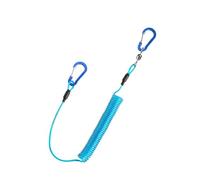 pumpumlia Correa retráctil en espiral para caña de pescar, cuerda de pesca, correa de remo que se extiende hasta 70 pulgadas, accesorio de pesca