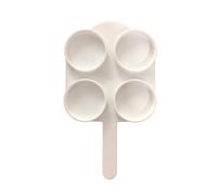 pumpumlia Detectores veterinarios de mastitis con 4 compartimentos, capacidad de 42 ml, construcción estable para vacas lecheras, placa de muestreo de leche