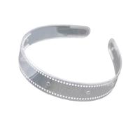 pumpumlia Diademas anchas y finas, para novia, accesorios para fotos de boda, diademas lisas transparentes con agarre dentado