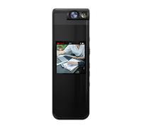 pumpumlia Dispositivo de video 1080P cámara corporal con luz de relleno LED, funcionamiento simple, automático, reduce el ruido nocturno