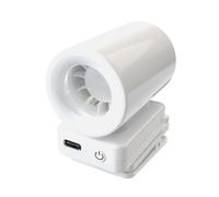 pumpumlia Dispositivo portátil ABS USB de carga rápida salida de aire flexible para uso en interiores y exteriores, textura presente para adultos y niños, ventilador de refrigeración silencioso