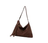 pumpumlia Elegante bolso cruzado de ante sintético para mujer, de gran capacidad, para ir de compras, citas o universidad, de ante sintético, café, One Size