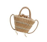 pumpumlia Elegante bolso de hombro para mujer con diseños trenzados únicos y amplio espacio de almacenamiento, bolsa cruzada para uso diario, bolsa de gran capacidad, Khaki, One Size