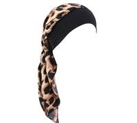 pumpumlia Elegante turbante de banda ancha para mujer, estampado vintage, quimioterapia, bandanas, gorras, musulmanes, mujeres, sombrero casual