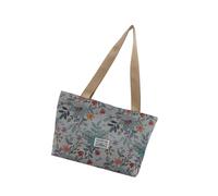 pumpumlia Elegante y funcional bolsa de lona para profesionales, diseño de espacio amplio, bolso de hombro retro floral para mujer, Blue, One Size