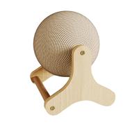 pumpumlia Esfera de arañazos para gatos con soporte estable, almohadilla de repuesto resistente al desgaste, papel de alta densidad para tablero de suministro de arañazos, forma de rueda grande