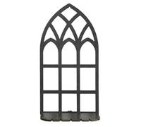 Pumpumlia - Estante de pared con marco de madera hueco retro multiusos para colgar estantes de exhibición para decoración del hogar, soporte de cristal de aceite esencial