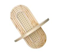 pumpumlia Estante de pared de ratán arqueado para colgar en la pared, soporte flotante de madera para sala de estar, dormitorio, guardería, estante flotante