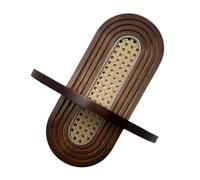 pumpumlia Estante de pared de ratán arqueado para colgar en la pared, soporte flotante de madera para sala de estar, dormitorio, guardería, estante flotante