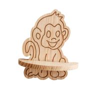 pumpumlia Estante flotante de pared con diseño de animales, ahorro de espacio para cocina, sala de estar, dormitorio, estantes de almacenamiento de madera para colgar animales