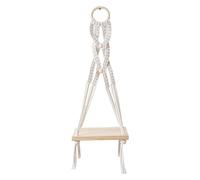 pumpumlia Estantes colgantes de pared hechos a mano, estilo bohemio, para libros de plantas y jarrones, portátiles para cualquier habitación, uso diario