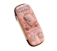 pumpumlia Estuche de gran capacidad para lápices, bonito estuche de animales, suministros escolares para organizar marcadores y accesorios, Kapibala