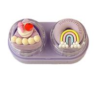 pumpumlia Estuche de lentes y herramienta de extracción de tamaño compacto, inserto de lente de goma, fácil de llevar, aplica contactos de forma segura, herramienta aplicadora de lentes para lentes