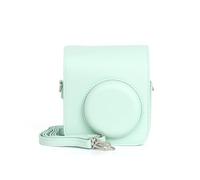 pumpumlia Funda de piel sintética suave para cámara de viaje para cámara de película Mini12 + correas para el hombro, Green