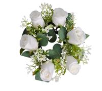 pumpumlia Guirnalda de flores artificiales de seda para decoración de bodas, fiestas, mesas de comedor, duran mucho tiempo, arreglos de cena de vacaciones