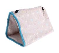 pumpumlia Hamaca colgante de nido cálido para pájaros, casa de invierno, tienda de campaña, escondite de felpa, cama fácil de usar, cama para loros pequeños, color gris africano, para loros pequeños