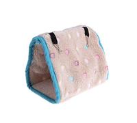 pumpumlia Hamaca colgante de nido cálido para pájaros, casa de invierno, tienda de campaña, escondite de felpa, cama fácil de usar, cama para loros pequeños, color gris africano, para loros pequeños