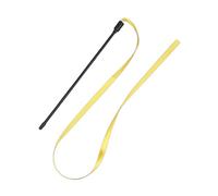 pumpumlia Juego de 10 varitas de juguete para gatos, color arcoíris, doble cara, palo interactivo, persiguiendo largo y colorido