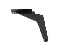 pumpumlia Juego de 2 patas de metal negras para sofá, patas de repuesto para muebles, sofá, cama, armario, escritorio, patas de metal